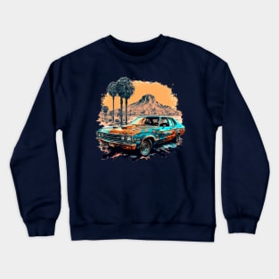 70s Desert Muscle Car Crewneck Sweatshirt